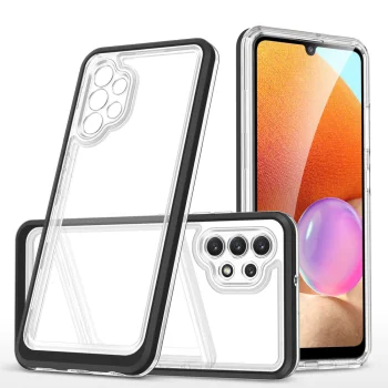 Vāciņš Samsung Galaxy A72 4G Hybrid Armor Clear 3 in 1, melns
