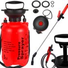 Ручной садовый опрыскиватель с длинной штангой, 5 л, ремень, оранжевый