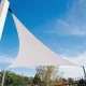 Водонепроницаемый теневой парус треугольный 5x5x5м ModernHome, бежевый