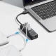 Orico PW3UR25-U3 USB centrmezgls (3x USB-A 3.0, 1x RJ45 2.5G), 1.8m, Melns