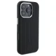 Mercedes iPhone 16 Pro Max vāciņš Silicone Vertical Tonal Stripes MagSafe, melns