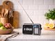 Portable AM/FM Jobsite and Kitchen Radio RDD RD-306 with Flashlight, grey