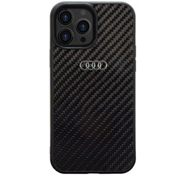 Audi Carbon Fiber vāciņš Apple iPhone 14 Pro, Melns