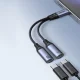 Joyroom SY-C03 2in1 USB-C uz 2x USB-C DAC adapteris, melns