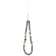 Guess IML Flowers Pearl Strap MagSafe vāciņš iPhone 18 Pro Max / 17 Pro Max, melns