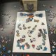 Koka Figūru Puzle Mīkla Bērniem un Pieaugušajiem Kruzzel 24552, 170 detaļas | Wooden Jigsaw Unique Shape Puzzle