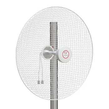 5G / LTE / CBRS 2x2 MIMO virziendarbības šķīvjveida antena, 1.7–4.2 GHz, balta