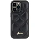 Guess Quilted Metal Logo vāciņš iPhone 15 Pro Max - melns