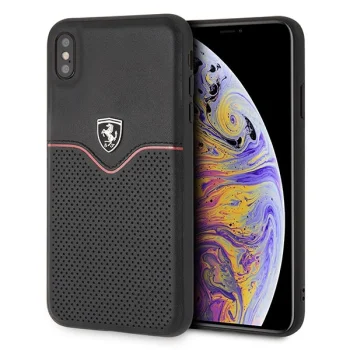Ferrari iPhone XS Max vāciņš Off Track Victory, melns