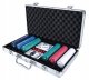 Poker Texas Hold’em Game Set with 300 Сhips with Denominations in Aluminium Suitcase