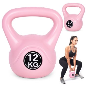 12 kg Kettlebell Weight by ModernHome for Strength Training, pink