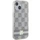 DKNY iPhone 15 vāciņš IML Checkered Mono Pattern MagSafe, bēšs