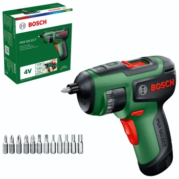 Akumulatora skrūvgriezis Bosch PSR Select 4V ar 12 uzgaļiem