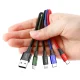 Baseus Rapid USB to Lightning / 2x USB Type C / micro USB Nylon Braided Cable 3.5A, 1.2m | Lādētājvads Datu Kabelis...