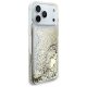 Guess Liquid Glitter 4 Charms vāciņš iPhone 17 Pro — zelta | Phone Case Cover