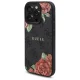 Чехол Guess для iPhone 16 Pro Max 4G Flowers Print MagSafe, черный