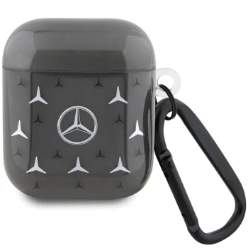 Mercedes MEA28DPMGS AirPods 1 / 2 Case Large Star Pattern, Black