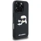 Karl Lagerfeld HC 3D Rubber Double Heads iPhone 16 Pro Max Case - Black
