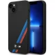 BMW Silicone Slanted Stripes vāciņš iPhone 14 Plus / 15 Plus, melns