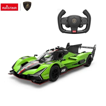 Rastar Lamborghini SC63 LMDH radiovadāms auto 1:14, melns/zaļš