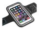 Sporta telefona maciņš ar regulējamu siksnu skriešanai, melns