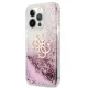Guess vāciņš iPhone 13 Pro Max 6.7\" GUHCP13XLG4GPI 4G Big Liquid Glitter, rozā