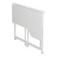 Складной L-образный стол Maclean MC-1250 L/W, 100x65см, белый