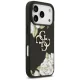 Guess Grained Roses & Big 4G Logo iPhone 17 Pro vāciņš — melns | Phone Case Cover