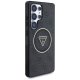Чехол Guess 4G Glitter Triangle Buttons MagSafe для Samsung Galaxy S25 Ultra Black