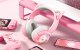 Onikuma B5 Wireless Gaming Headset with Cat Ears, Pink