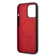 Ferrari iPhone 13 Pro Max чехол Silicone Metal Logo MagSafe, черный