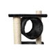 Cat House Tree with Sisal Scratching Posts - 92cm, Black