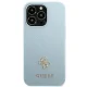 Guess Saffiano 4G Small Metal Logo vāciņš iPhone 13 Pro Max - zils