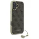 Guess iPhone 16 Plus Case 4G Charms Collection, Brown