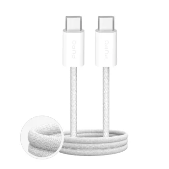 Puro Fabrik USB-C to USB-C Braided Cable 60W 3m - White