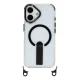 Чехол для iPhone 17 с подставкой, ремешками (30/120 см) и MagSafe, черный