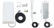 5G / LTE / CBRS 2x2 MIMO paneļa antena, 1.7-3.8GHz, 2x 18dBi, SMA-Male, 2x 15m