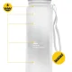 Sporta ūdens pudele 4FIZJO 650 ml, pelēka