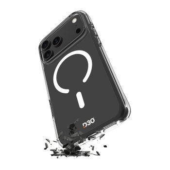Puro iPhone 17 Pro vāciņš Impact Clear D3O MagSafe, caurspīdīgs