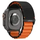 Ремешок Spigen WBF1 для Apple Watch 44 / 45 / 46 / 49 мм, черный с оранжевым