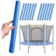 Trampoline Pole Foam Safety Sleeves 12 pcs, Blue