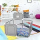 Детский манеж и сухой бассейн Nicekids с корзиной, 125 x 125 см, серый