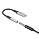 Аудиоадаптер 3mk USB-C на 3.5 мм Серебристый