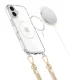 Tech-Protect FlexAir Chain MagSafe vāciņš iPhone 16e / 17e, melns un bēšs