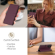 Xiaomi Redmi Note 15 Pro 5G Tech-Protect Wallet Book Case Cover, Burgundy
