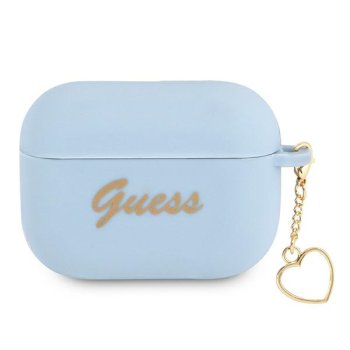 Guess чехол для AirPods Pro Charm Heart Collection Синий