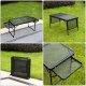 Travel Folding Aluminum Table with Shelves