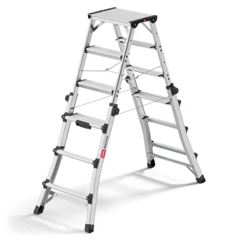 Teleskopiskās kāpnes Hailo Master DTL100 2 x 4 – 2 x 6 pakāpieni