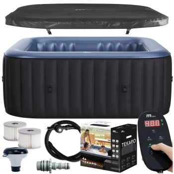 Mspa Tekapo Inflatable Hot Tub with Hydromassage, 4-Person