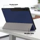 Samsung Galaxy Tab S9 Ultra (SM-X910, SM-X916B) Tri-fold Stand Design Leather Case Cover, Blue | Чехол...